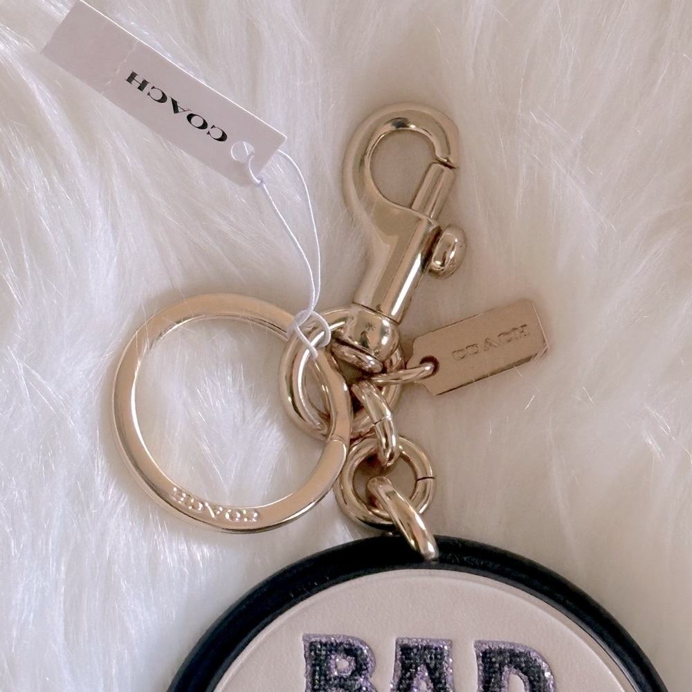 NEW Coach Bad Girls Club Bag Charm In Signature Canvas - Picture 9 of 10